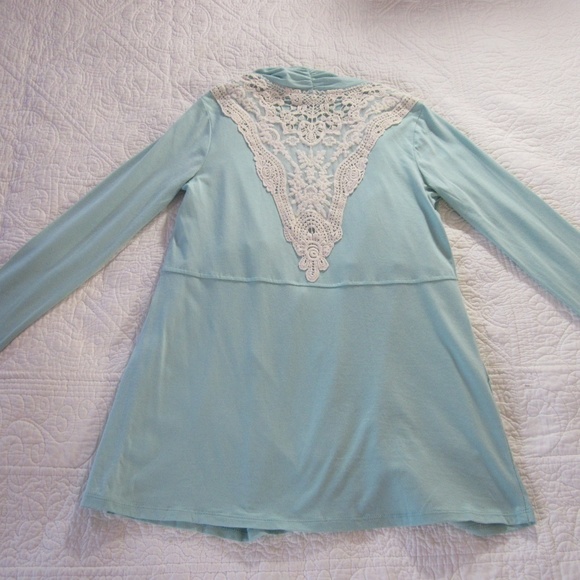 LOGO Cardigan XXS Open Front Cardigan Back Crochet - Picture 5 of 8